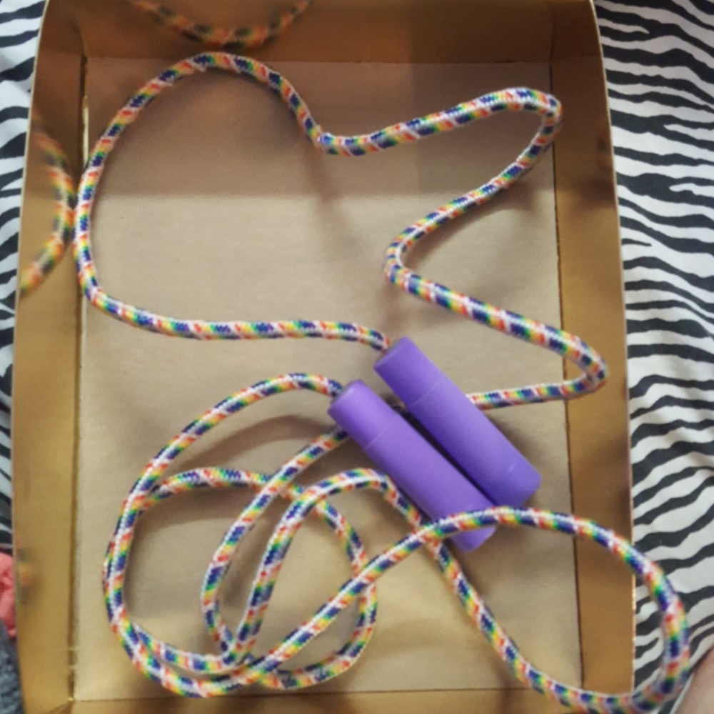 Rainbow jump rope